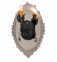 Meyda White 188190 - 13" Wide Antonia Mirror Wall Sconce