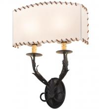 Meyda White 189075 - 15" Wide Ranchero Wall Sconce