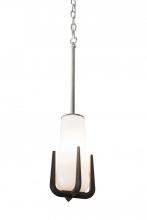 Meyda White 191477 - 8"W Blumenklaue Mini Pendant