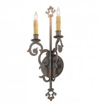 Meyda White 191582 - 8"W Aneila 2 LT Wall Sconce