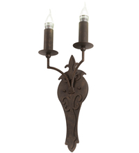 Meyda White 195109 - 10" Wide Torsade 2 Light Wall Sconce