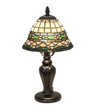 Meyda White 198767 - 15" High Tiffany Roman Mini Lamp