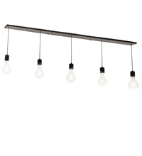 Meyda White 201061 - 102" Long Alva 5 Light Oblong Pendant