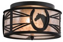 Meyda White 201723 - 14.5" Wide Horseshoe Flushmount