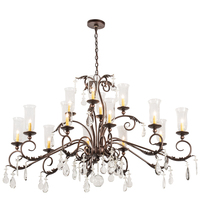 Meyda White 203867 - 62" Long Windsor 14 Light Oblong Chandelier