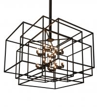 Meyda White 211638 - 72" Square Kitzi Box Pendant