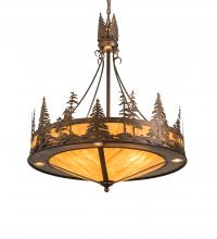 Meyda White 215159 - 30" Wide Tall Pines Inverted Pendant