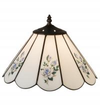 Meyda White 218811 - 13" Wide Roses Shade