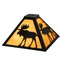 Meyda White 219627 - 12" Square Moose Shade