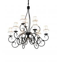 Meyda White 221766 - 36" Wide Grace 10 Light Two Tier Chandelier