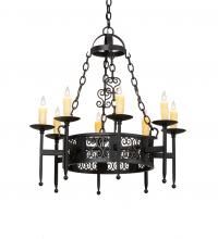Meyda White 228282 - 28" Wide Toscano 8 Light Chandelier