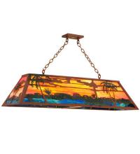 Meyda White 23297 - 46"L Swamp Oblong Pendant