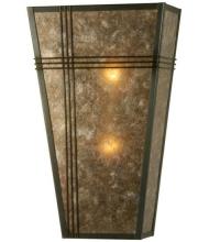 Meyda White 23304 - 12" Wide Triangulator Wall Sconce