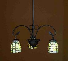 Meyda White 27413 - 26"W Sea Scallop 3 LT Chandelier