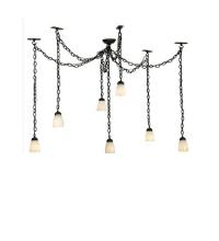 Meyda White 29588 - 12-126" Wide Castilian 7 Light Adjustable Pendant