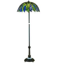 Meyda White 31113 - 60"H Tiffany Honey Locust Floor Lamp