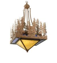 Meyda White 32211 - 20"Sq Pine Lake Inverted Pendant