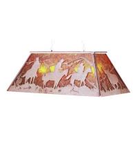 Meyda White 36133 - 60"L Rustlers Oblong Pendant