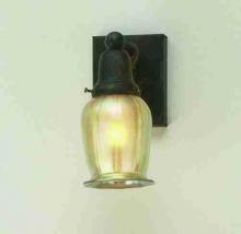 Meyda White 56496 - 4" Wide Revival Oyster Bay Favrile Wall Sconce
