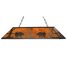 Meyda White 65415 - 72"L Bear at Lake Oblong Pendant