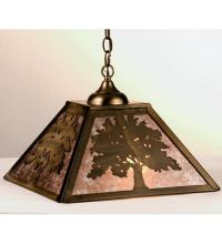 Meyda White 76319 - 16"Sq Oak Tree Pendant