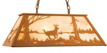 Meyda White 78016 - 72" Long Deer at Lake Oblong Pendant