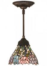 Meyda White 82422 - 7" Wide Wisteria Mini Pendant