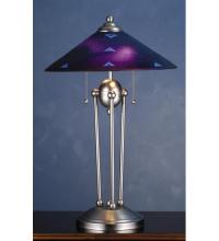 Meyda White 82485 - 25"H Metro Fusion Plum Crazy Deco Ball Table Lamp