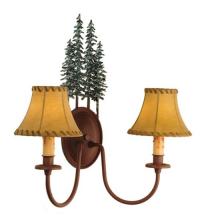 Meyda White 98727 - 14.5"W Tall Pines 2 LT Wall Sconce