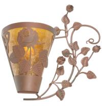 Meyda White 99452 - 20.5"W Roses & Leaves Wall Sconce